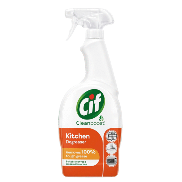 Cif Cleanboost Kitchen Spray 100% tough grease removal
